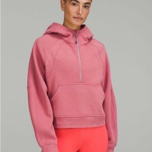 Scuba oversized half zip with hood